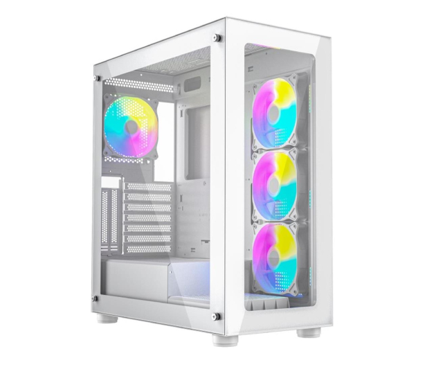 GEMBIRD Midi Tower Fornax X450MAX ATX biała CCC-FC-X450MAX-W - 1184611 - zdjęcie